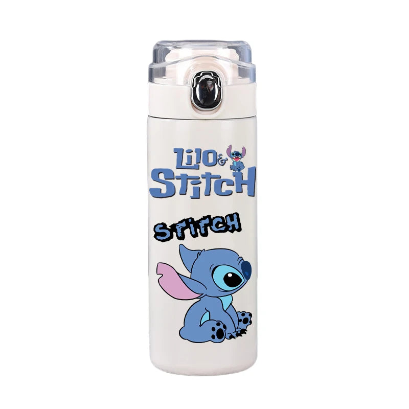 Garrafa térmica Disney Stitch, 400ml, aço inoxidável, caneca térmica