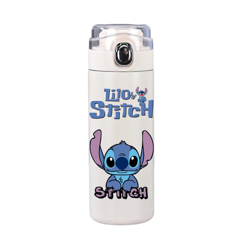 Garrafa térmica Disney Stitch, 400ml, aço inoxidável, caneca térmica