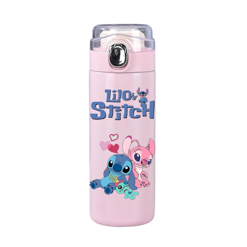Garrafa térmica Disney Stitch, 400ml, aço inoxidável, caneca térmica