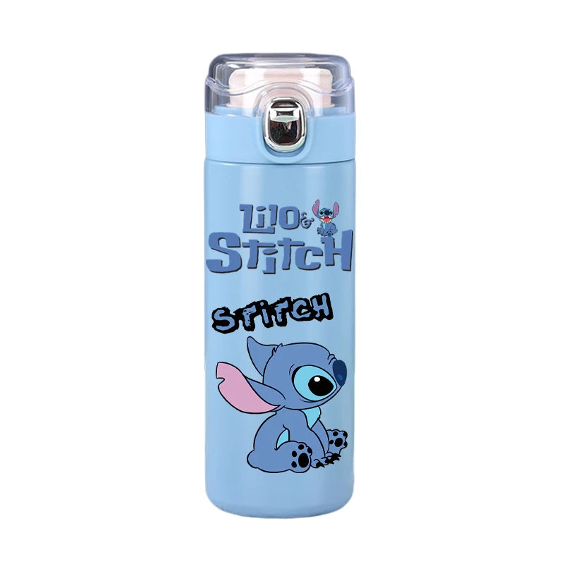 Garrafa térmica Disney Stitch, 400ml, aço inoxidável, caneca térmica
