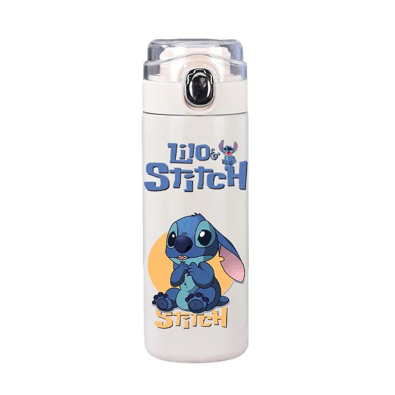 Garrafa térmica Disney Stitch, 400ml, aço inoxidável, caneca térmica