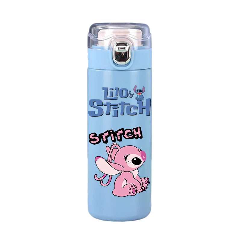 Garrafa térmica Disney Stitch, 400ml, aço inoxidável, caneca térmica