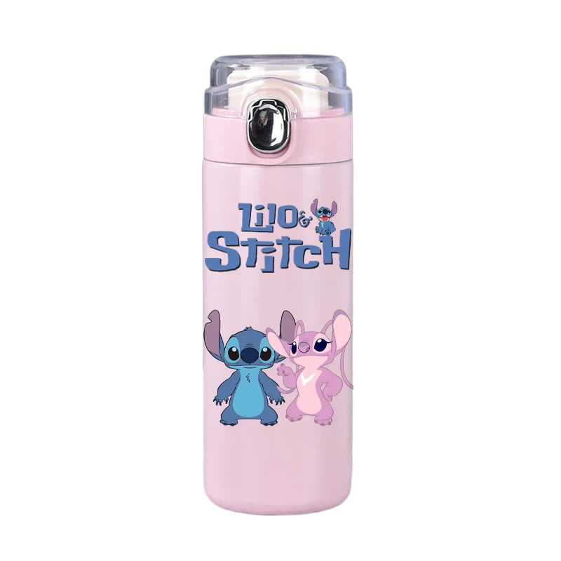 Garrafa térmica Disney Stitch, 400ml, aço inoxidável, caneca térmica